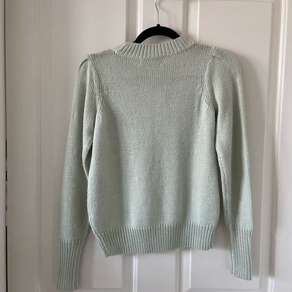 Wildfox Sweater Let’s Sleep In Green Size Small Winter Cozy - Picture 3 of 3